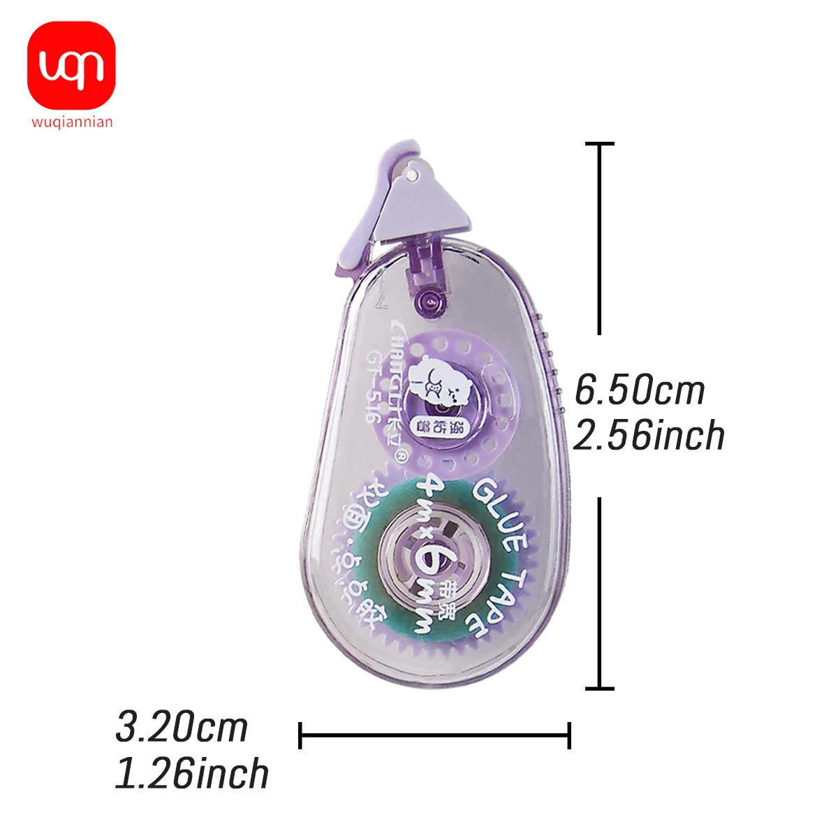 WQN-10PCS Süßes doppelseitiges Klebeband mit Punktpads für Scrapbooking, Basteldekoration, Büro- und Schulbedarf, Schreibwaren