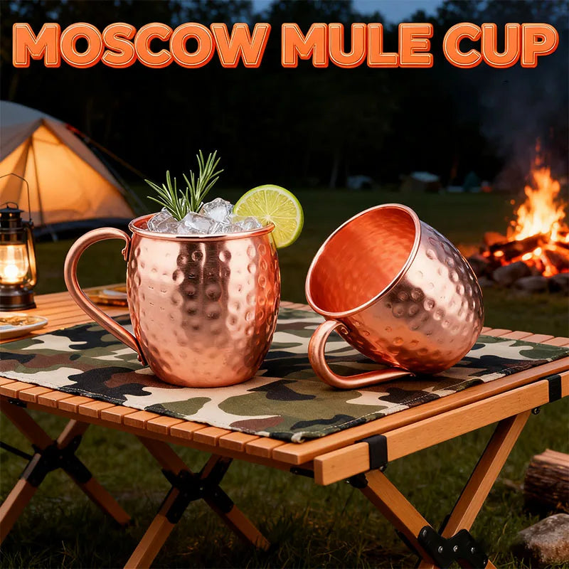 100% Kupfer Moscow Mule Becher Langlebige Kupferfarbene Bierkrüge 350ml Kaffeebecher Milchbecher Reiner Kupfer Barbecher Trinkgefäß