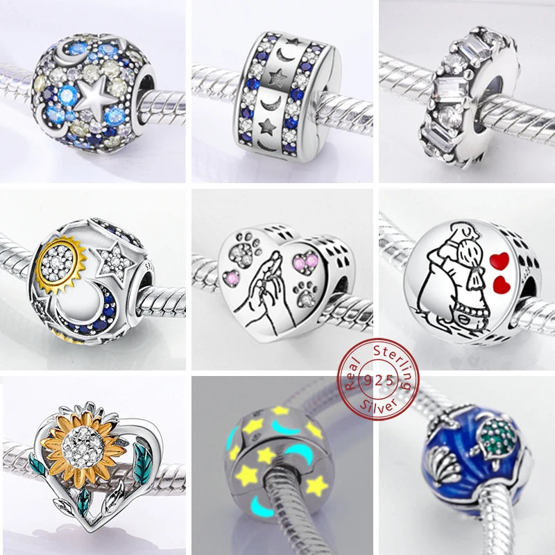 Charm Heiße Verkäufe 925 Sterling Silber Charms Perlen CZ Pave Runde Clip Charms Fit Original Armband Halskette Charms Schmuck Geschenk