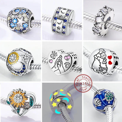 Charm Heiße Verkäufe 925 Sterling Silber Charms Perlen CZ Pave Runde Clip Charms Fit Original Armband Halskette Charms Schmuck Geschenk