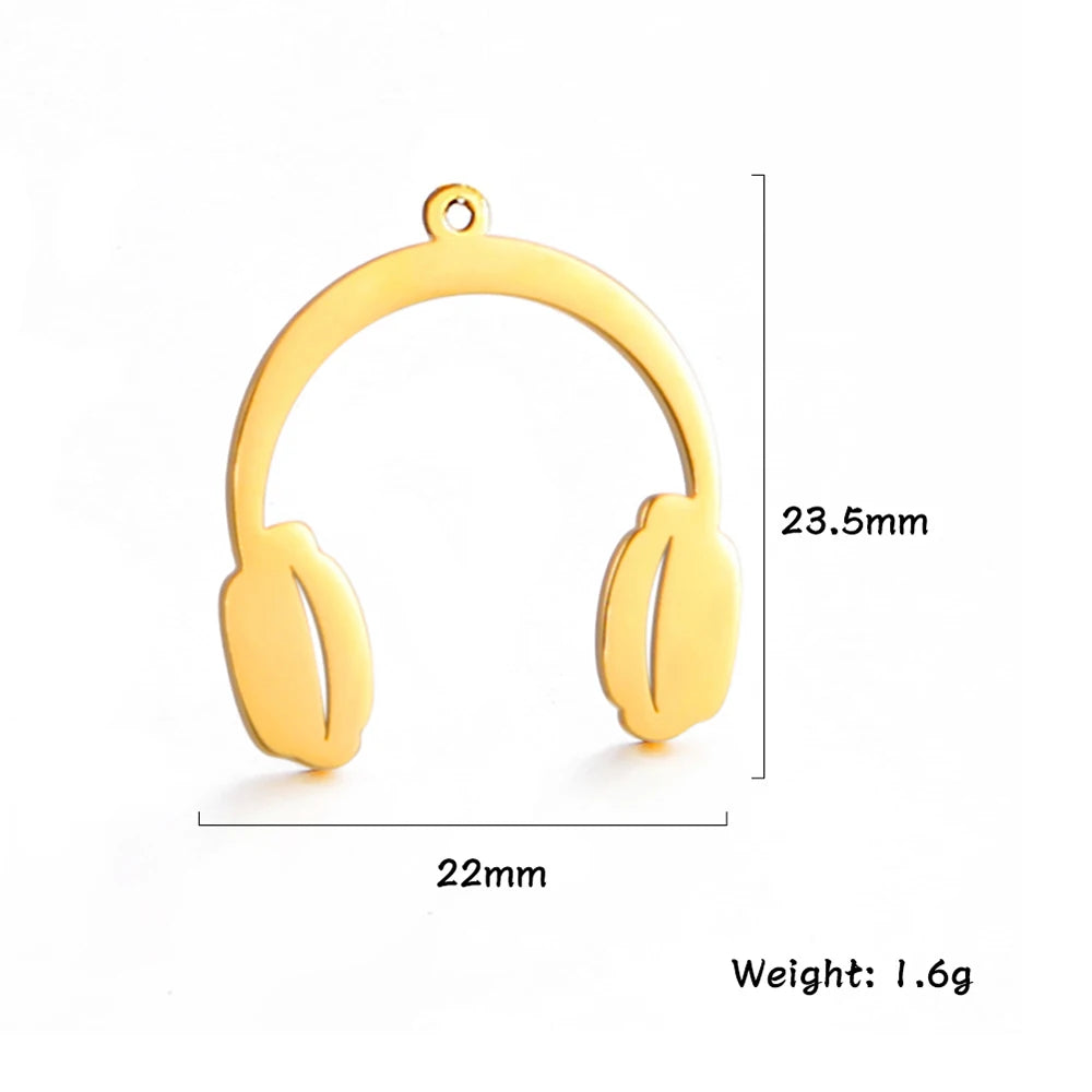 Teamer 5 teile/los Musik Note Musical Instrument Anhänger Edelstahl Charms Für Halskette Armband Herstellung Von Schmuck Großhandel Neue