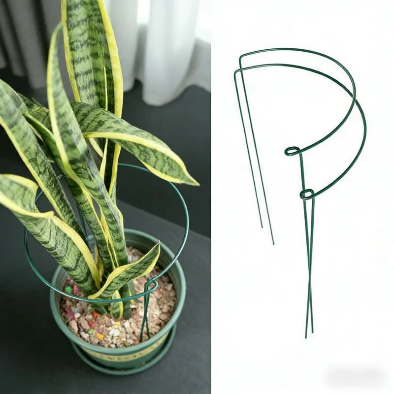 35CM 6-12 Stück Halbrunde Metall-Pflanzengitter für den Innenbereich, für Pfingstrosen, grüne Radieschen, Topfpflanzen, Fixierringe, Garten-Kletterstützen, Rankhilfen