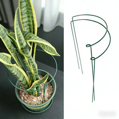 35CM 6-12 Stück Halbrunde Metall-Pflanzengitter für den Innenbereich, für Pfingstrosen, grüne Radieschen, Topfpflanzen, Fixierringe, Garten-Kletterstützen, Rankhilfen