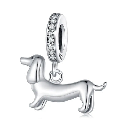 WOSTU Echt 925 Sterling Silber Herz Perlen Blume Retro Muster Charms Anhänger Fit Original DIY Armband Halskette Silber Schmuck