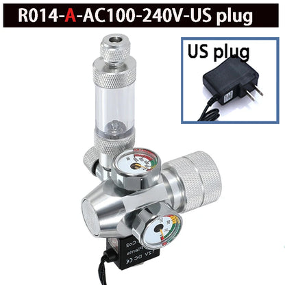 Neue DIY Aquarium CO2 Regler Elektromagnetische Ventil Blase Zähler CO2 Control System Aquarium CO2 Druckminderventil