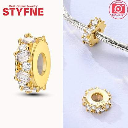 Neues 925er Silber, teilbarer Sonnen- und Mond-Charm, Satr-Herz-Perle, passend für Original-Armbänder für Frauen, edle Schmuckherstellung, Geschenk