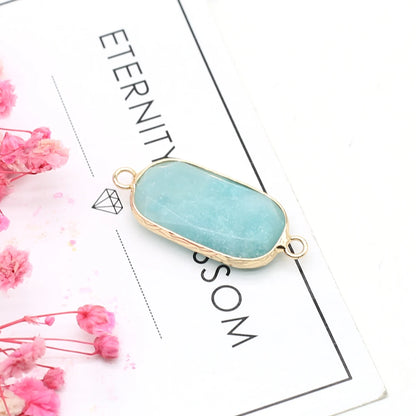 Multishape Natürliche Amazonites Anhänger Charms Natürliche Blaue Stein Stecker für Die DIY Jewerly Halskette Armband Zubehör