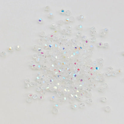 100pcs 4mm glänzende facettierte österreich Kristall perlen Bicone Perlen lose Spacer Perlen für Schmuck machen DIY Armband Halskette Anhänger
