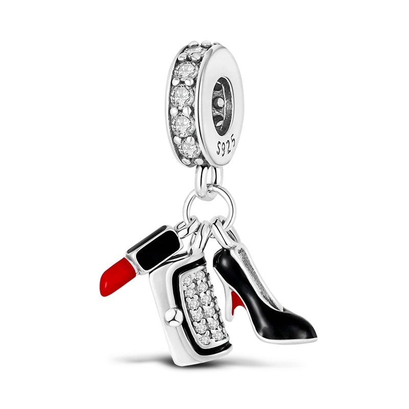 Charm-Perle aus 925er-Sterlingsilber, Mutter-Geschenk, Mutter, Liebe, glückliche Familie, baumelnd, passend für Original-Armreif, Halskette, DIY-Schmuck