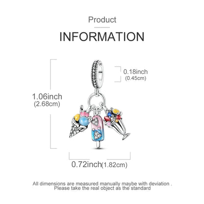 925 Sterling Silber Mond Schmetterling Charms Perlen Kopfhörer Avocado Anhänger Schmuck Fit Original 925 Armband Für Frauen DIY Geschenk