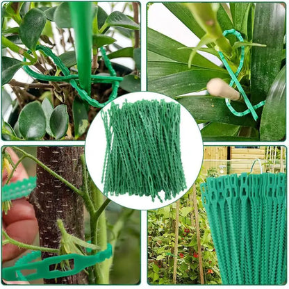 13–34 cm verstellbare Kunststoff-Pflanzenkabelbinder, wiederverwendbare Kabelbinder für Garten, Baumklettern, Unterstützung für Pflanzenreben, Tomaten, Stiele, Clip
