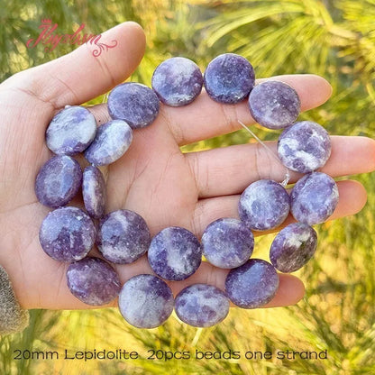 20mm Natürlicher Fluorit/Quarz/Rhodonit/Tigerauge/Achat Münze Stein Perlen Strang 15" Für DIY Halskette Schmuck Machen Kostenloser Versand