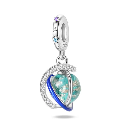 Heißer Verkauf 925er Sterlingsilber Raumschiff-Perlen und Kosmonauten-Anhänger, passend für exquisite Armbänder, schöne Schmuck-Accessoires, Geschenke