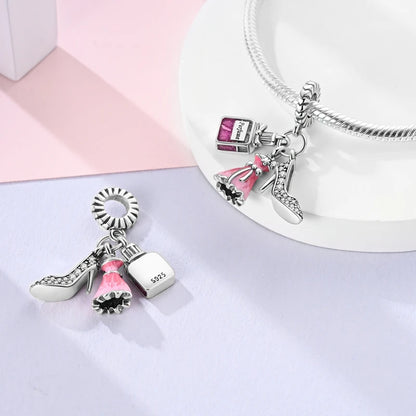 Neue Kollektion aus 925er-Sterlingsilber, Winterserie, Skaten, Schlittschuh-Charm, passend für DlY-Armbänder, Halsketten, Schmuck, feine Geschenke