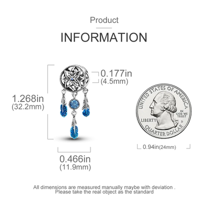 Charm-Anhänger aus Silber 925, blaue Serie, passend für Armbänder, Charms, DIY, originelle Mode-Anhänger für Schmuckherstellung