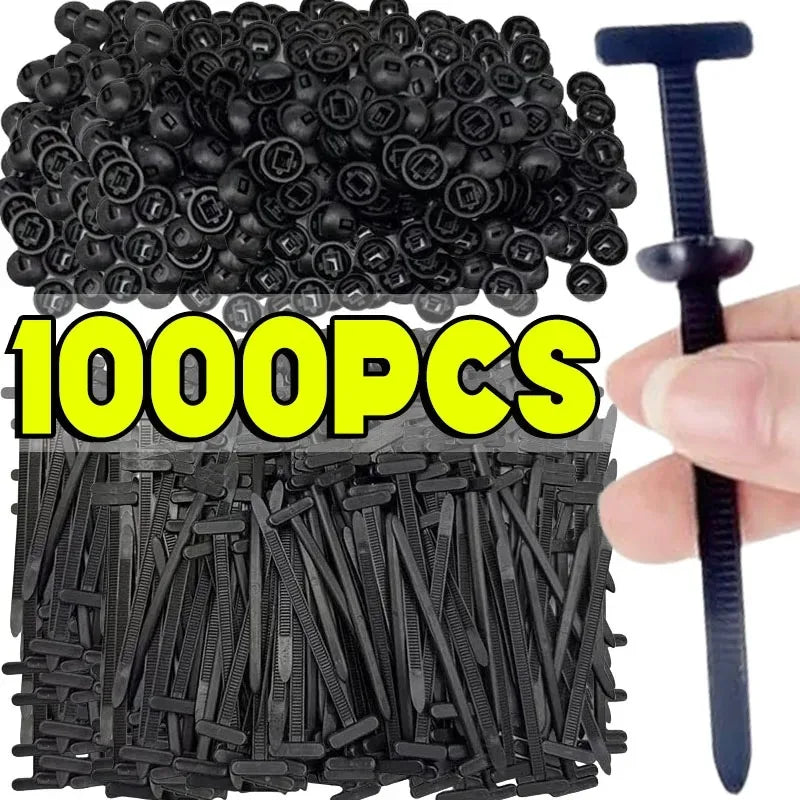 10–1000 Stück selbstsichernde Nylon-Kabelbinder, verstellbare Kabelbinder für Autoreparatur, Heimwerken, Zuhause, Büro, Gartenarbeit, Organisation von Drähten
