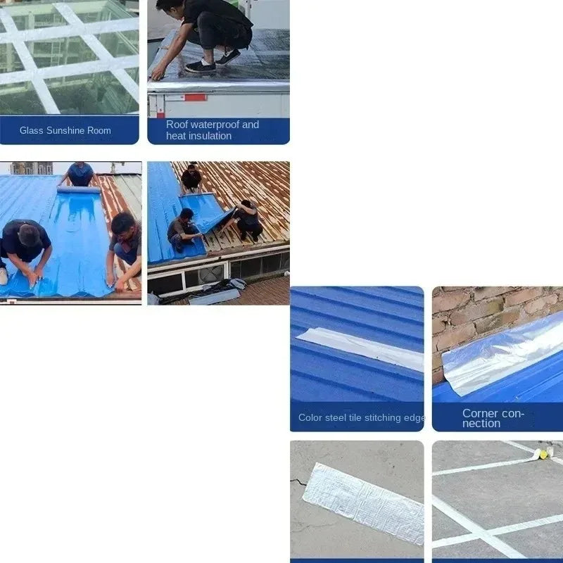 10 m wasserdichtes Wärmedämmband für Dach, auslaufsicher, Reparaturkleber, selbstklebendes Klebeband, Lager-Wärmedämmung, Dichtungskleber