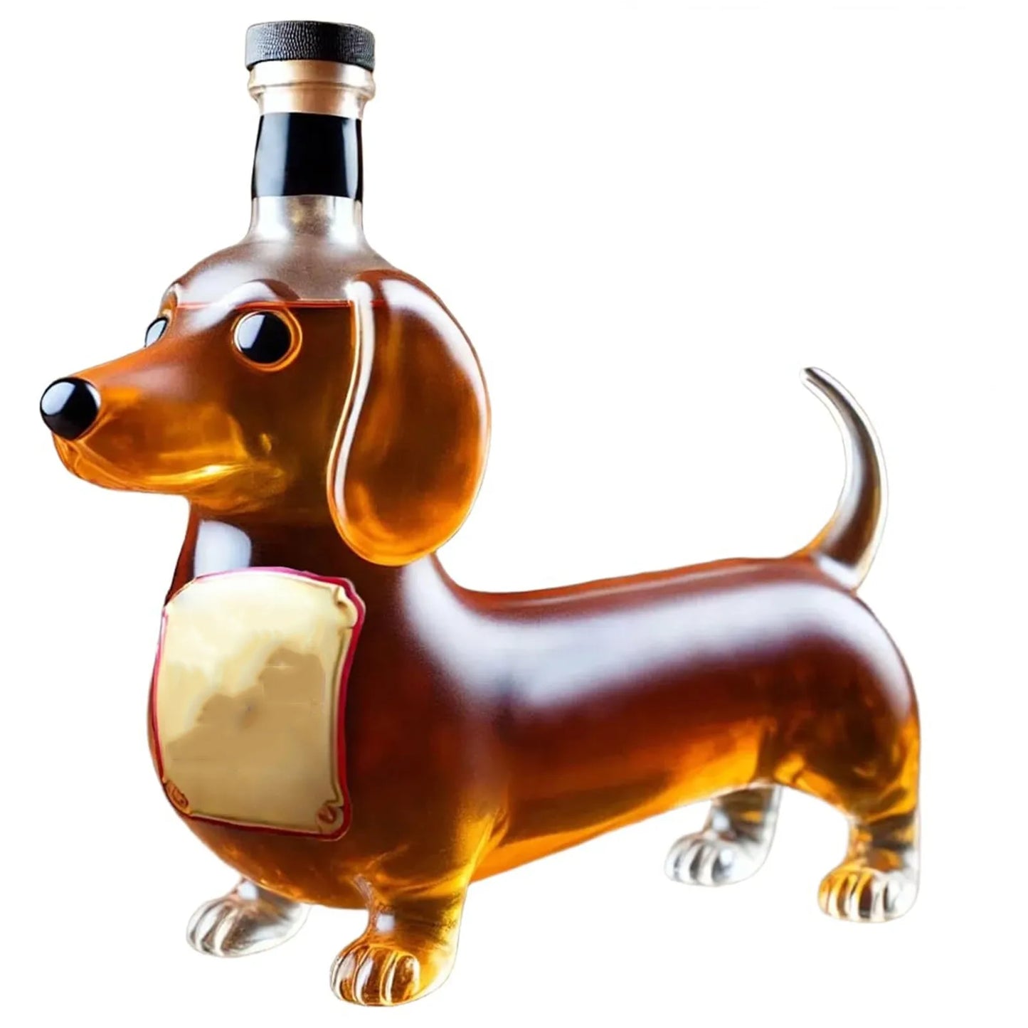 Simulation Dackel Hund Whisky Glas Flasche Dekanter Streich Dackel Dekanter Dekoration Statue Flasche Geeignet für Bars