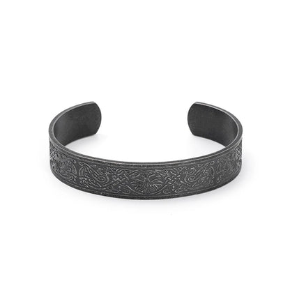 Mode Vintage 316L Edelstahl Viking Rune Armband Männer und Frauen Dominierenden Öffnung Armbänder Biker Amulett Schmuck Geschenke