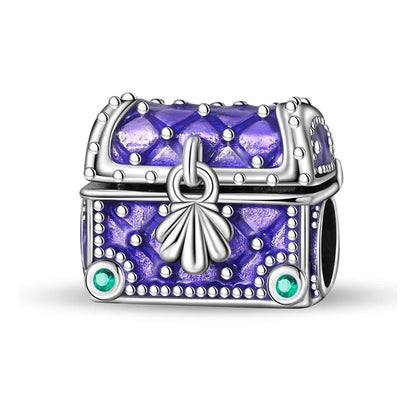 Lila Serie 925 Sterling Silber Maiglöckchen Rose Meerjungfrau Hexenhut Charm Passend für DIY Armband Halskette Charmante Geschenke