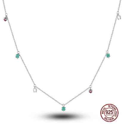 925 Sterling Silber blau Teufel Augen Palme Original Halskette Einhorn überlappen runde funkelnde Anhänger für Frauen Luxus Schmuck Geschenk