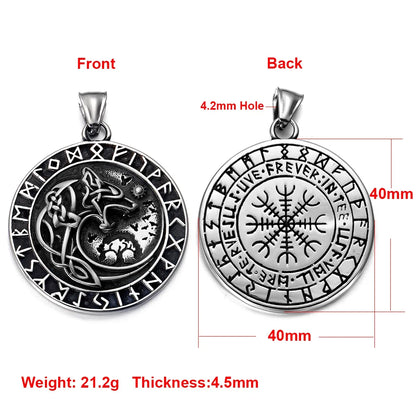 Edelstahl Viking Nordischer Anhänger für Halskette DIY Zubehör Schmuckherstellung Erkenntnisse Männer Charm Supplies Punk Axt