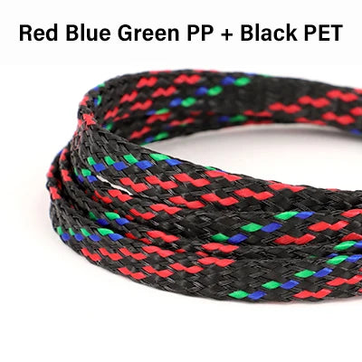 10M/Rolle Neue PET-Garn + PP-Baumwolle Geflochtene Isolierhülle 4mm 8mm 12mm Kabelummantelung Drahtschutz Kabelummantelungsschlauch