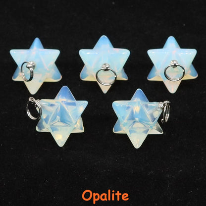Naturstein Merkaba Stern Reiki Heilkristalle für DIY Energie Edelstein Modeschmuck Zubehör Party Home Dekoration Geschenk