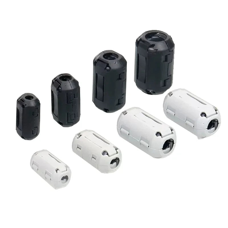 20 Stück Magnetring-Ferritfilter, störungsfrei, abnehmbarer EMC-Innendurchmesser 3,5 mm, 5/7/9/11/13/15 mm