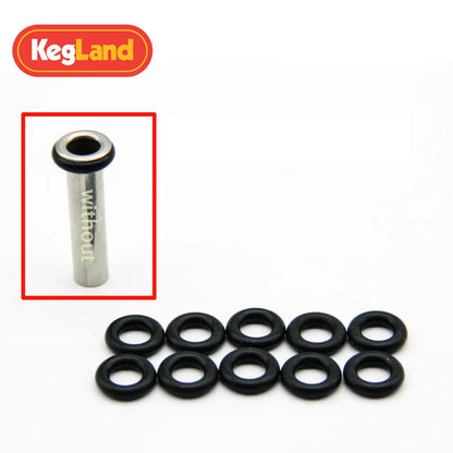KEGLAND schwarze Dichtungssätze, 10 Stück Pfosten-O-Ring und 10 Stück Dip-Rohr, O-Ring-Dichtungsscheibe, Bierbrauen, Barzubehör