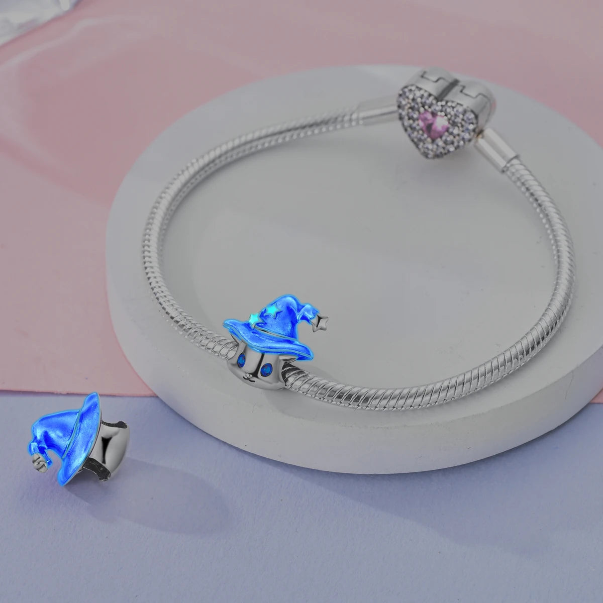 925er Silber vergoldete baumelnde Charms-Perlen für Original-Armbänder, DIY-Modeschmuckherstellung