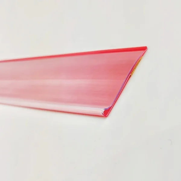 H4cm Lange Kunststoff-PVC-Regal-Datenstreifen, Preiskartenhalter, Klebeband, Warenbeschriftungsschild, Etikettenanzeige, 1 Packung