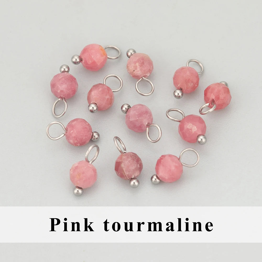 GUFEATHER, 20 Stück/Los, MH25, Schmuckzubehör, Edelstahl, Naturstein, Charms, handgefertigt, DIY-Anhänger, Schmuckherstellung