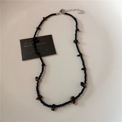 Mode Retro Perlen Schmetterling Metall Y2K Sun Star Opal Anhänger Kette Choker Halskette Für Frauen Böhmen Charme Schmuck Zubehör