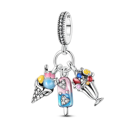 Original-Charm-Perle aus 925er-Sterlingsilber mit eingelegtem Zirkonium, Schleife, Liebesherz, Ballon-Anhänger, passend für Armbänder, DIY-Schmuckmarkierung