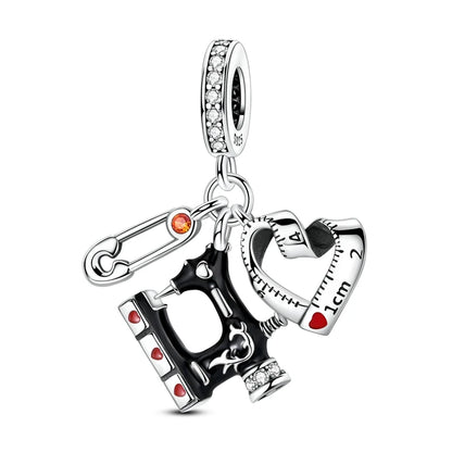 Edle Serie 925er Silber Parfüm-Bogen-Designs, Charm-Perlen, Anhänger, baumelnd, passend für Original-Armreif, Charm-Armband, DIY-Frauenschmuck