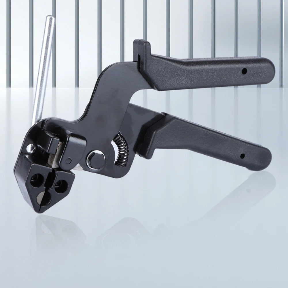 Automatisches Zip-Spannwerkzeug, Kabelbinder, Zange, Kabelbinder, Pistolen, Handbefestigungsband aus Edelstahl, Schneidwickel-Werkzeugset