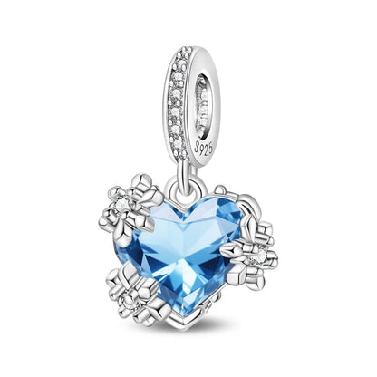 Blue Series Charm-Anhänger aus 925er-Sterlingsilber, Dackel-Feder, Meer, Kokosnussbaum, Stern, Hexe, passend für DIY-Armbänder, Halsketten, Partygeschenke