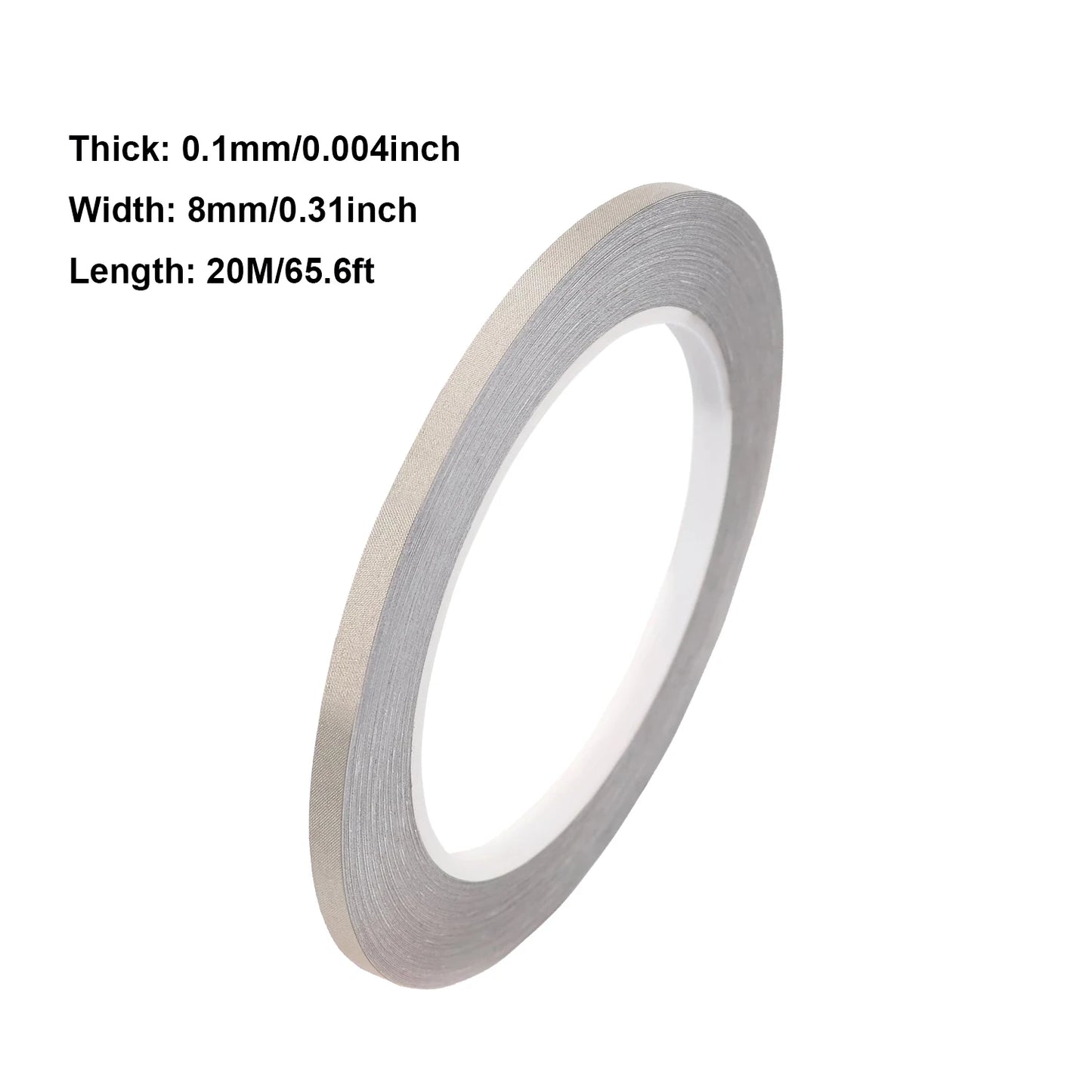 1–3 Rollen 20 Meter leitfähiges Stoff-Gewebeband, 5 mm ~ 30 mm Breite, einseitiges Klebeband für Laptop-Handys, LCD-EMI-Abschirmung