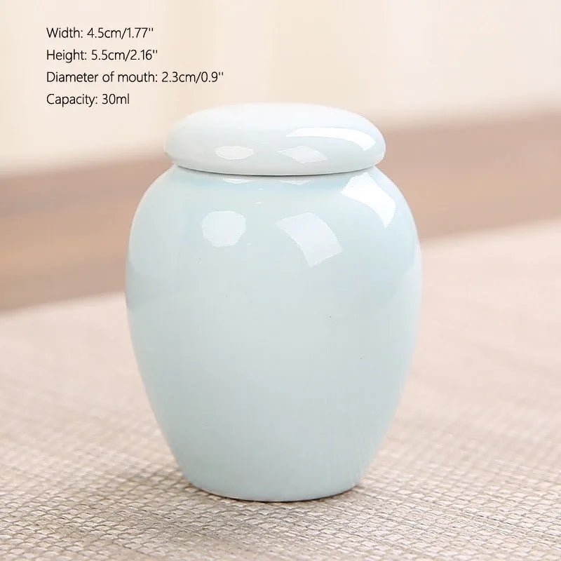 Keramik versiegelte Haustier-Urnen flasche, Leerer Kasten behälter, Urnen für Hunde asche, Mini Multi-Color, Kleine Haustier-Urne, 45ml