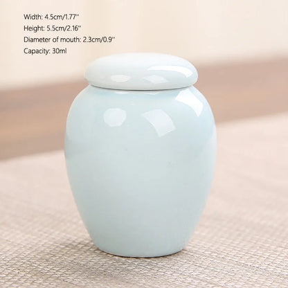 Keramik versiegelte Haustier-Urnen flasche, Leerer Kasten behälter, Urnen für Hunde asche, Mini Multi-Color, Kleine Haustier-Urne, 45ml