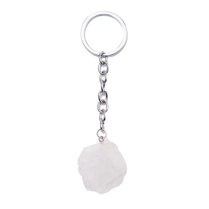 1-2 cm natürlicher roher Erz-Schlüsselanhänger, Edelstein, Quarz, Fluorit, Citrin, Amethyst, unregelmäßiger Stein, Anhänger, Charms, Schmuckherstellung, Zubehör