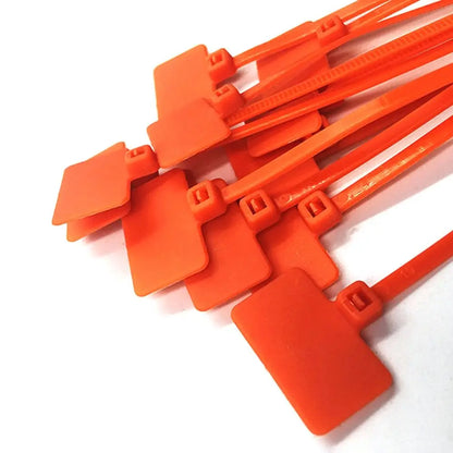 100 stücke Kunststoffs ch laufen binder Markierungen Kabel einfach markieren Nylon Kabelbinder Tag Etiketten Tag selbstsicher nde Kabelbinder