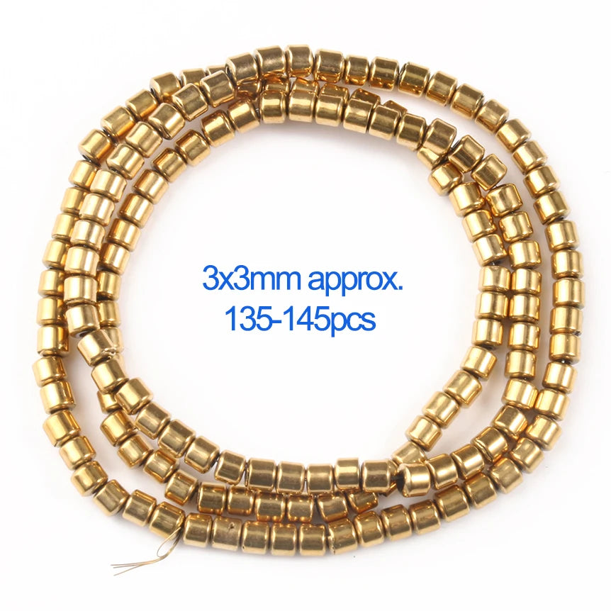 AAA+ Retention Farbe Natürliche vergoldete Hämatit Perle Herz Runde Stern Spacer Lose Perlen für Schmuck Machen DIY Charm Armband