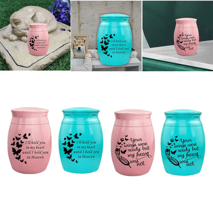 Gedenkurnen für Haustiere, Andenken, Urnen, endgültiger, beruhigender Ruheplatz, Aufbewahrungsglas für Haustiere, Souvenir für Hunde, Katzen, Welpen, Kaninchen, Kätzchen