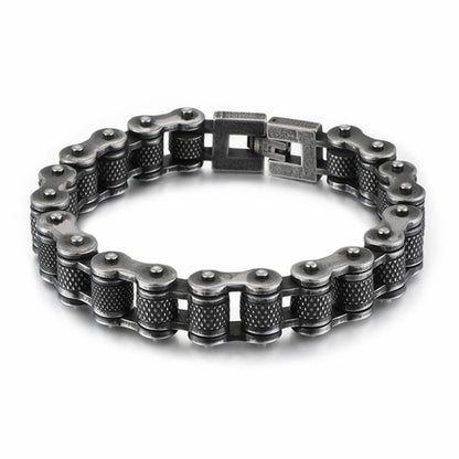 Retro Schwere Bürste Edelstahl Motorrad Kette Armband 11/13 MM Breite Herren Frauen Bike Biker Armbänder Hip-Hop Schmuck 19-23 cm