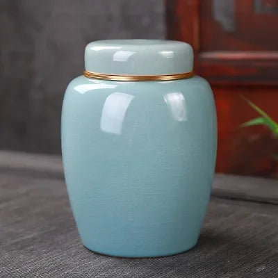 Funeral Cremation Coffin Burial Ashes Reliquary Ceramic Pet Urn Small Animal Ashes Container Dog Remembrance of Deceased Pets