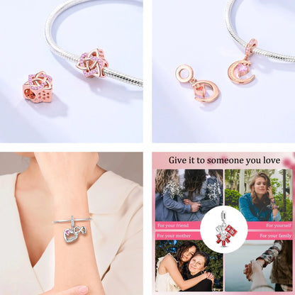 925 Silber Charms Original Design Blaue Augen Zirkon Katze Hund Perle Herz Charme DIY Fit Armband Für Frauen Hochzeit Schmuck Geschenk
