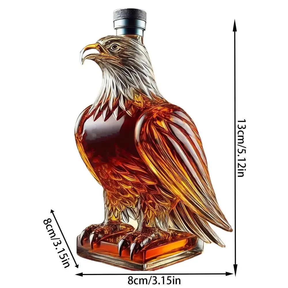 Heißer Verkauf Quadratischen/runden Boden Adler Whisky Flasche Transparent Glas Adler Schnaps Flasche Home Bar Party Dekorationen Freund geschenke