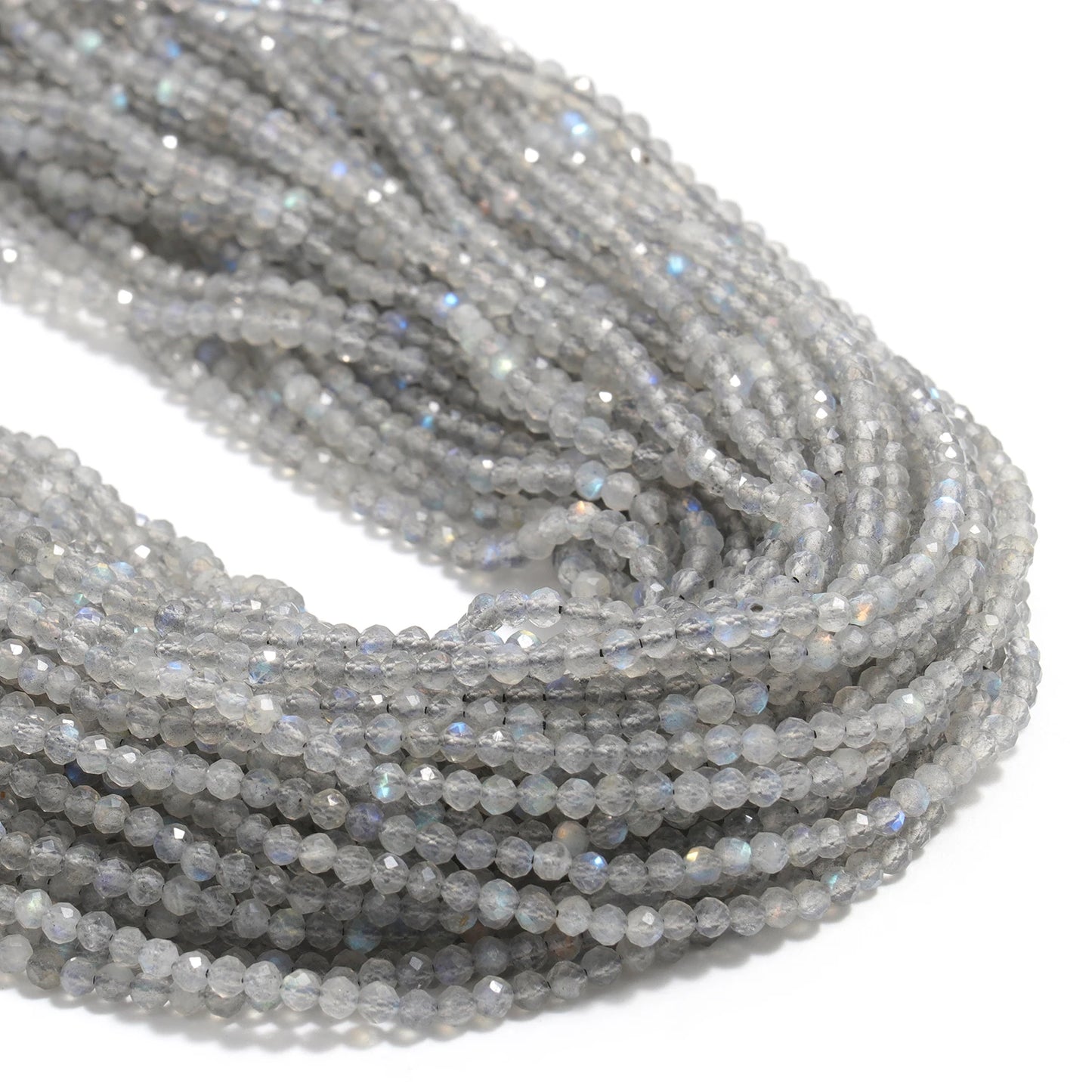 2 3 4 mm facettierte kleine Perlen, natürlicher Aquamarin, Lapislazuli, Turmalin, Amethyst-Steinperlen für Schmuckherstellung, Diy-Zubehör